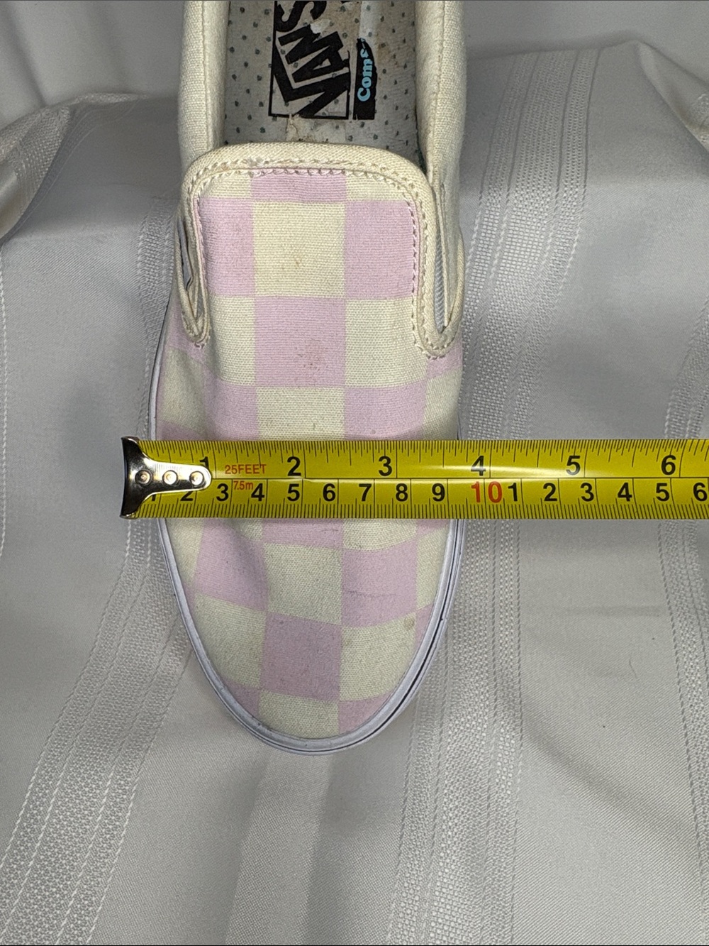 Vans Slip-On Checkerboard Platforms in Pink and Cream - Picture 14 of 14